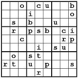 Wordoku Puzzle